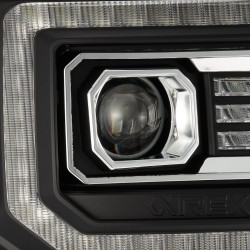Купить Передние фары LED GMC Sierra 2014-2018 LED LUXX серия черные AlphaRex AHL-GS14-PL-SA-B