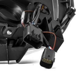 Купить Передние фары GMC Sierra 2014-2018 LED NOVA серия цвет Alpha-Black AlphaRex AHL-GS14-N-FLB