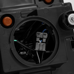 Купить Передние фары GMC Sierra 2014-2018 LED NOVA серия цвет Alpha-Black AlphaRex AHL-GS14-N-FLB