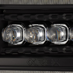 Купить Передние фары GMC Sierra 2014-2018 LED NOVA серия черные AlphaRex AHL-GS14-N-B