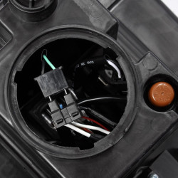 Купить Передние фары GMC Sierra 2014-2018 LED NOVA серия черные AlphaRex AHL-GS14-N-B