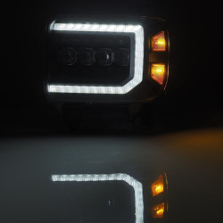 Купить Передние фары GMC Sierra 2014-2018 LED NOVA серия черные AlphaRex AHL-GS14-N-B