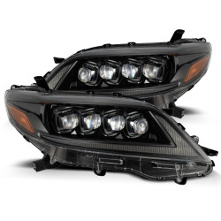 Купить Передние фары Toyota Sienna 2011-2020 LED NOVA серия цвет Alpha-Black AlphaRex AHL-TS11-N-FLB