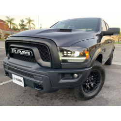 Buy Front headlights Dodge RAM 1500 Classic 2009-2023 LED LUXX Series Black Alpharex AHL-DR09-PL-G4-SA-B2