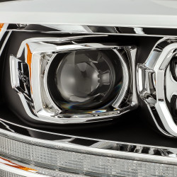 Buy Front headlights Dodge RAM 1500 Classic 2009-2023 LED LUXX Series Black Alpharex AHL-DR09-PL-G4-SA-B2