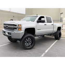 Buy Front headlights Chevrolet Silverado 2500Hd 2015-2019 Pro Series Black / Chrome Grill Insert Alpharex AHL-CL215-P-SA-B.