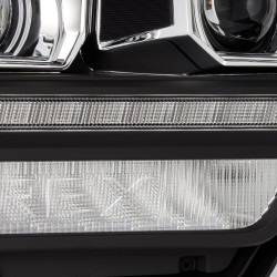Buy Front headlights Dodge RAM 2500 2019-2023 LED LUXX Series Black Alpharex AHL-DR219-PL-SA-B
