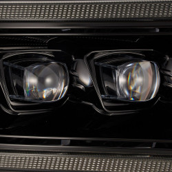 Buy Front headlights Dodge RAM 2500 2019-2023 LED NOVA Series Color Alpha-Black Alpharex AHL-DR219-N-FLB
