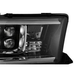 Buy Front headlights Toyota Tundra 2007-2013 LED NOVA Black ALPHAREX AHL-TUN07-N-AA-B