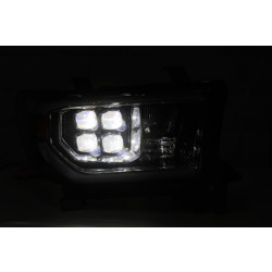 Buy Front headlights Toyota Tundra 2007-2013 LED NOVA Black ALPHAREX AHL-TUN07-N-AA-B