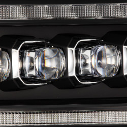 Buy Front headlights Dodge Ram 1500 Classic 2009-2023 Led G2 Style Nova Series Black Alpharex Ahl-DR09-G5-N-B