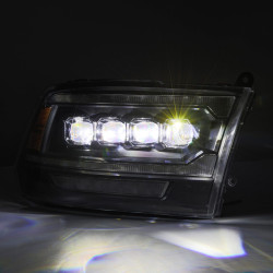 Buy Front headlights Dodge Ram 1500 Classic 2009-2023 Led G2 Style Nova Series Black Alpharex Ahl-DR09-G5-N-B