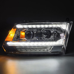 Buy Front headlights Dodge Ram 1500 Classic 2009-2023 Led G2 Style Luxx Series Chrome Alpharex AHL-DR09-G5-PL-SA-C
