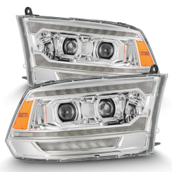 Buy Front headlights Dodge Ram 1500 Classic 2009-2023 Led G2 Style Luxx Series Chrome Alpharex AHL-DR09-G5-PL-SA-C