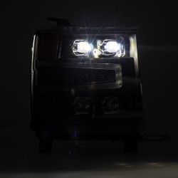 Buy Front headlights Chevrolet Silverado 1500 2016-2018 LED NOVA Black Alpharex Ahl-Cl16-N-B