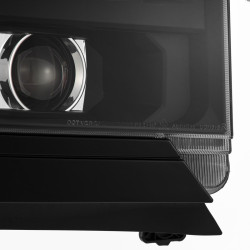 Buy Front headlights Chevrolet Silverado 1500 2016-2018 LED LUXX Series Black Alpharex AHL-CL16-PL-SA-B