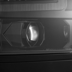 Buy Front headlights Chevrolet Silverado 1500 2016-2018 LED LUXX Series Color ALPHA-BLACK ALPHAREX AHL-CL16-PL-SA-FLB