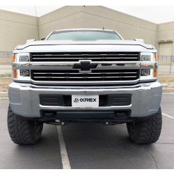 Buy Front headlights Chevrolet Silverado 3500hd 2015-2019 Pro Series Carbohydrate-Black / Black Grill Insert Alpharex AHL-CL215-P-SA-LB ..