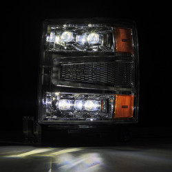 Купить Передние фары Chevrolet Silverado 1500 2014-2015 LED NOVA серия хром AlphaRex AHL-CL14-N-C