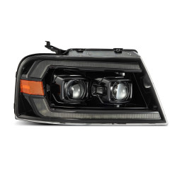 Купить Передние фары Ford F150 2004-2008 LED LUXX серия цвет Alpha-Black AlphaRex AHL-FF04-PL-SA-FLB
