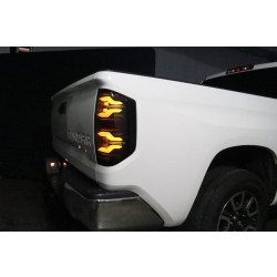 Купить Задние фары Toyota Tundra 2014-2021 LED LUXX серия черные AlphaRex RTL-TUN14-SA-YW-BS
