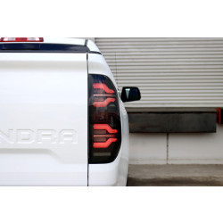 Купить Задние фары Toyota Tundra 2014-2021 LED LUXX серия черно-красные AlphaRex RTL-TUN14-SA-RR-LBS