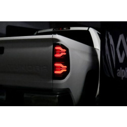 Купить Задние фары Toyota Tundra 2014-2021 LED LUXX серия черно-красные AlphaRex RTL-TUN14-SA-RR-LBS