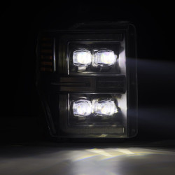 Купить Передние фары Ford Super Duty 2008-2010 LED NOVA серия черные AlphaRex AHL-FD08-G2-N-B