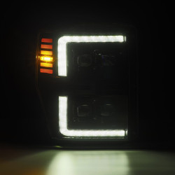 Купити Передні фари Ford Super Duty 2008-2010 LED NOVA серія колір Alpha-Black AlphaRex AHL-FD08-G2-N-FLB