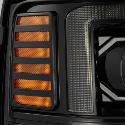 Купити Передні фари Ford Super Duty 2008-2010  PRO серія колір Alpha-Black AlphaRex AHL-FD08-P-S-FLB