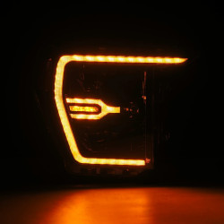 Купити Передні фари Ford F150 2021-2022 LED LUXX серія колір Alpha-Black AlphaRex AHL-FF21-G2-PL-SA-FLB