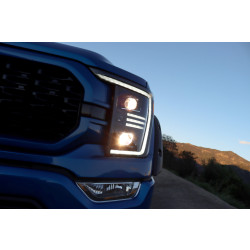 Купити Передні фари Ford F150 2021-2022  PRO серія чорні AlphaRex AHL-FF21-P-S-B