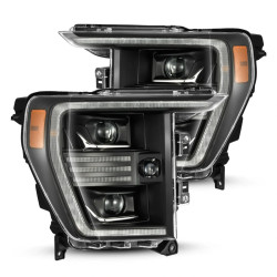 Купити Передні фари Ford F150 2021-2022  PRO серія чорні AlphaRex AHL-FF21-P-S-B