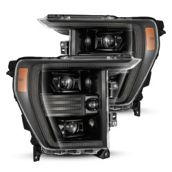 Купити Передні фари Ford F150 2021-2022  PRO серія колір Alpha-Black AlphaRex AHL-FF21-P-S-FLB