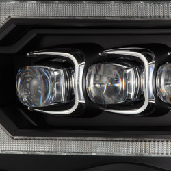 Купити Передні фари Dodge Ram 1500 Classic 2002-2005 LED NOVA серія чорні AlphaRex AHL-DR02-N-B