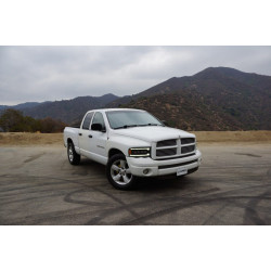 Купити Передні фари Dodge Ram 1500 Classic 2002-2005 LED NOVA серія колір Alpha-Black AlphaRex AHL-DR02-N-FLB