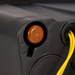 Купить Передние фары Dodge Ram 1500 Classic 2002-2005 LED LUXX серия цвет Alpha-Black AlphaRex AHL-DR02-PL-SA-FLB