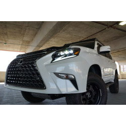 Купить Передние фары Lexus GX460 2014-2019 LED NOVA серия цвет Alpha-Black AlphaRex AHL-LG14-N-FLB