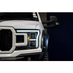 Купить Передние фары Ford F150 2018-2020 G2 Style PRO серия цвет Alpha-Black AlphaRex AHL-FF18-G2-P-S-FLB