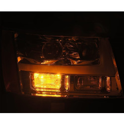 Купить Передние фары LED G2 Style Chevy Tahoe 2007-2013 LUXX серия хром AlphaRex AHL-CT07-PL-SA-C