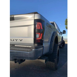 Купить Задние фары Ford Super Duty 2017-2019 LED PRO серия красно-дымчатые AlphaRex ATL-FD17-R-RS