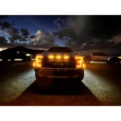 Купить Передние фары Ford F150 2021-2022 LED NOVA серия цвет Alpha-Black AlphaRex AHL-FF21-G2-N-FLB