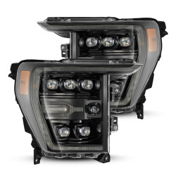 Купить Передние фары Ford F150 2021-2022 LED NOVA серия цвет Alpha-Black AlphaRex AHL-FF21-G2-N-FLB