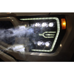 Купить Передние фары Ford F150 2021-2022 LED NOVA серия цвет Alpha-Black AlphaRex AHL-FF21-G2-N-FLB