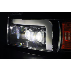 Купить Передние фары Chevrolet Silverado 3500HD 2015-2019 LED NOVA серия хром / хром Grill вставка AlphaRex AHL-CL215-N-SA-C..