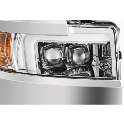 Купить Передние фары Chevrolet Silverado 3500HD 2015-2019 LED NOVA серия хром / хром Grill вставка AlphaRex AHL-CL215-N-SA-C..