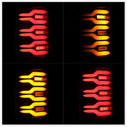 Buy Rear lights Chevrolet Silverado 3500hd 2015-2019 LED LUXX Series Black Alpharex RTL-CL14-SA-YW-BBS…