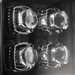 Купить Передние фары Ford F250 2005-2007 LED NOVA серия цвет Alpha-Black AlphaRex AHL-FD05-N-FLB