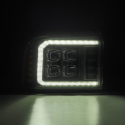 Купить Передние фары Ford F250 2005-2007 LED NOVA серия черные AlphaRex AHL-FD05-N-B