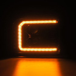 Купить Передние фары Ford F250 2005-2007 LED LUXX серия цвет Alpha-Black AlphaRex AHL-FD05-PL-SA-FLB